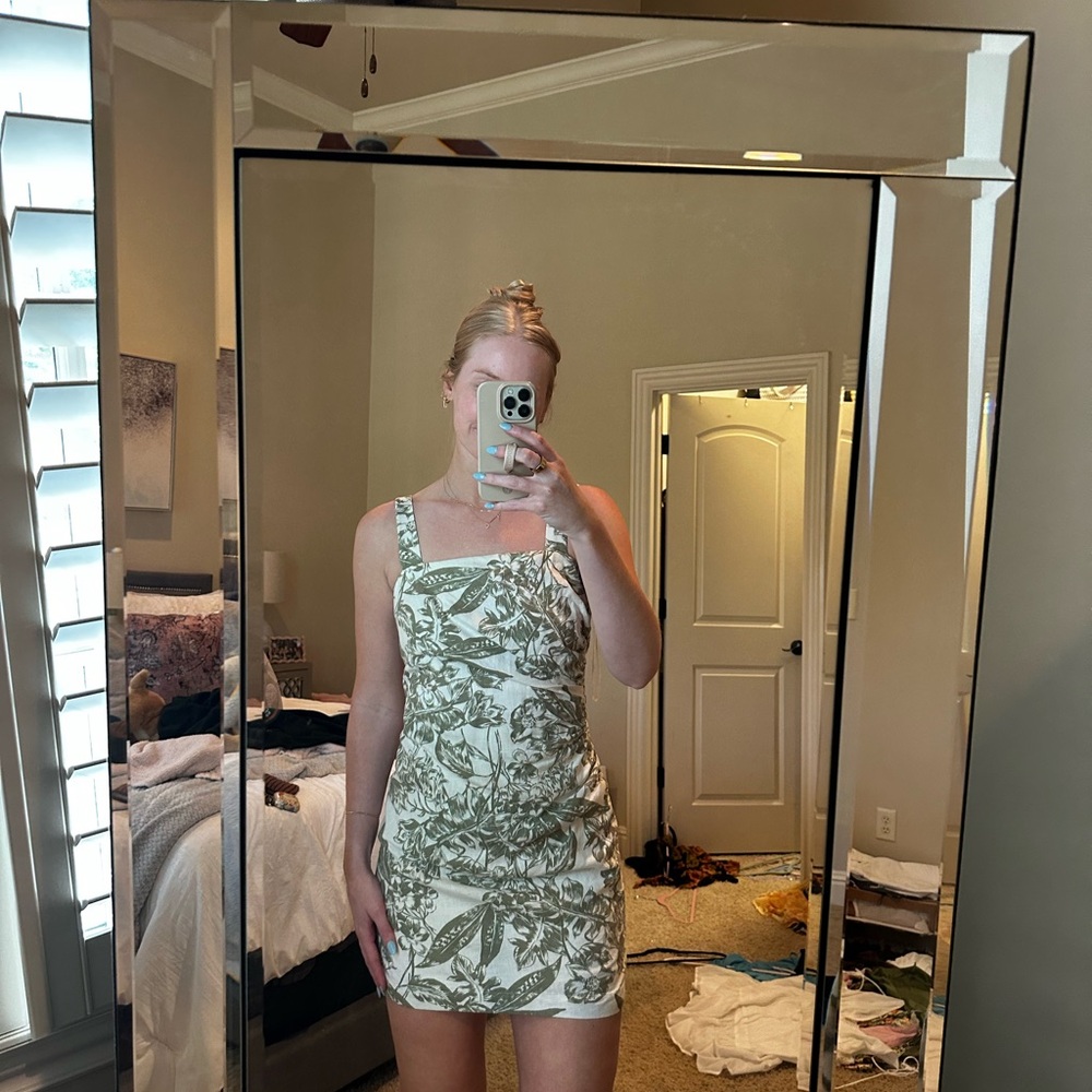 Abercrombie & Fitch Green Sleeveless Bodycon Mini Dress